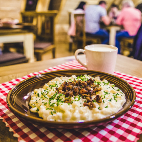 Halušky v restauraci Kyčera